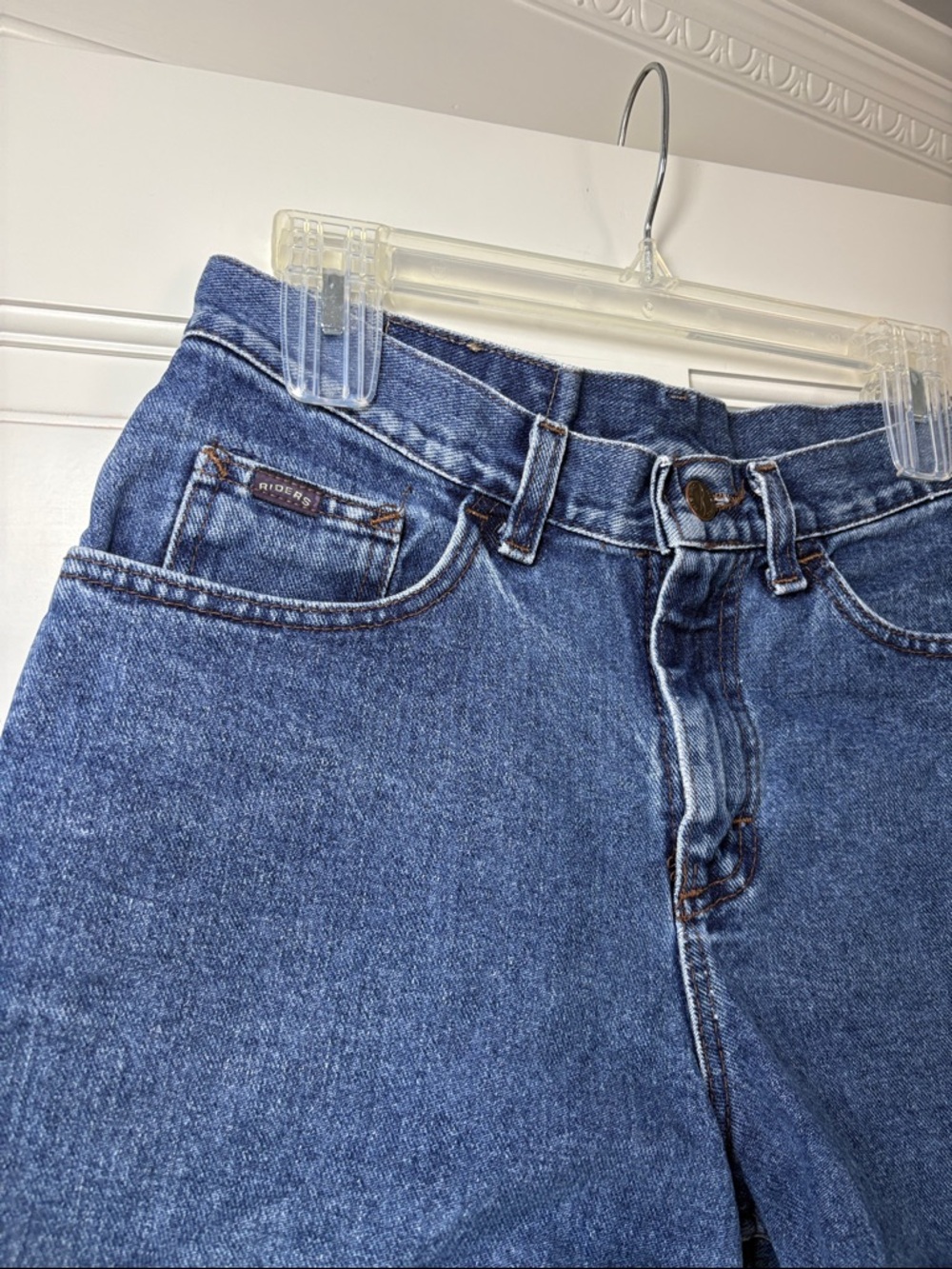 VINTAGE Riders by Lee Blue Denim Women’s Shorts size 10 - Picture 4 of 5